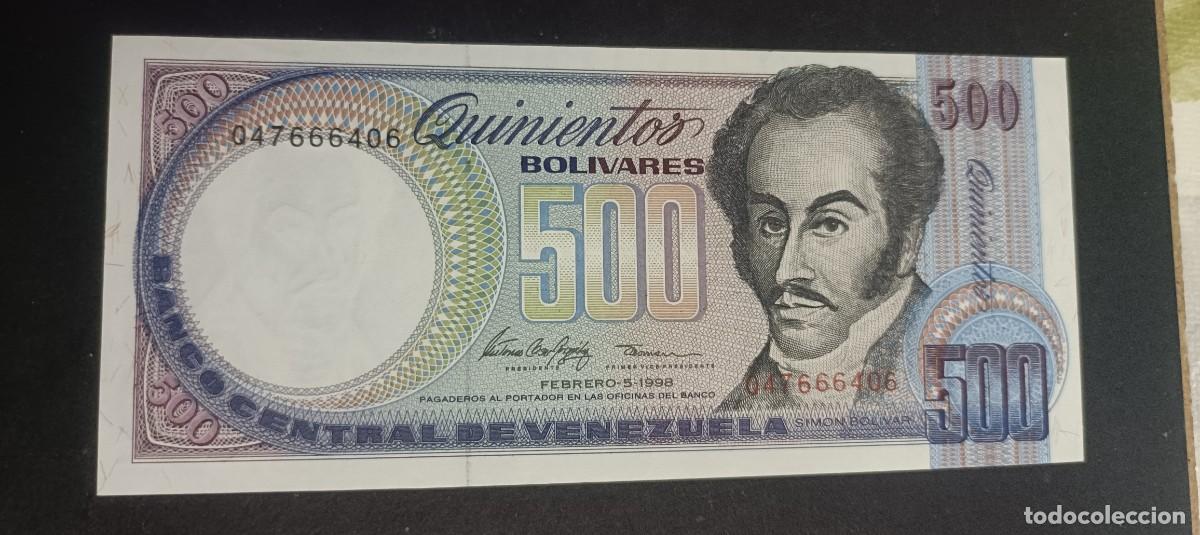 Billetes extranjeros: VENEZUELA 500 BOLIVARES 1998 S/C P=67f
