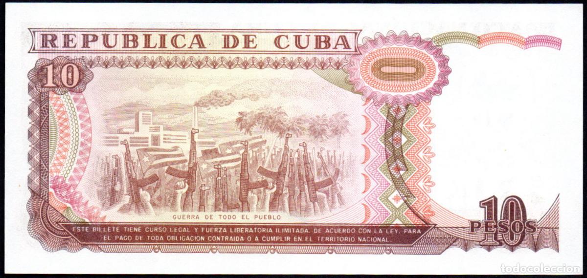 Billetes extranjeros: CUBA - 10 PESOS 1991 - S/C - Foto 2