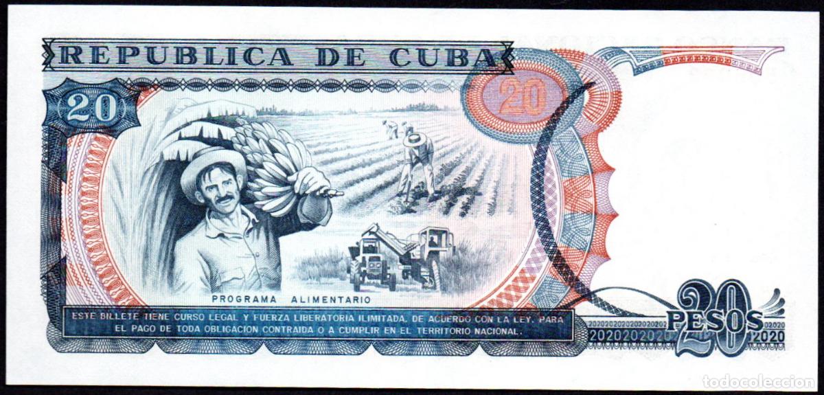 Billetes extranjeros: CUBA - 20 PESOS 1991 - S/C - Foto 2
