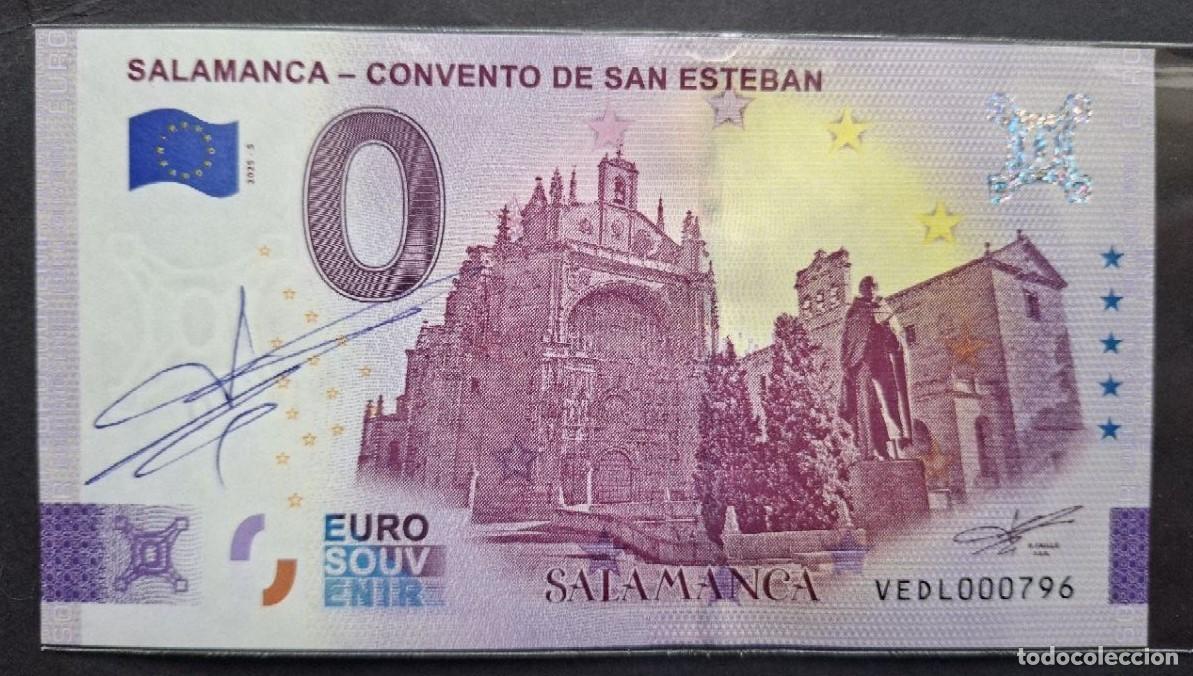 Billetes extranjeros: BILLETE 0 Euro Souvenir RICHARD FAILLE FIRMA ORIGINAL Espa&ntilde;a: VEDL 2025-5 SALAMANCA - SAN ESTEBAN