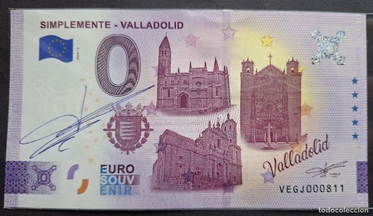 Billetes extranjeros: BILLETE 0 Euro Souvenir RICHARD FAILLE FIRMA ORIGINAL Espa&ntilde;a: VEGJ 2024-2 SIMPLEMENTE VALLADOLID