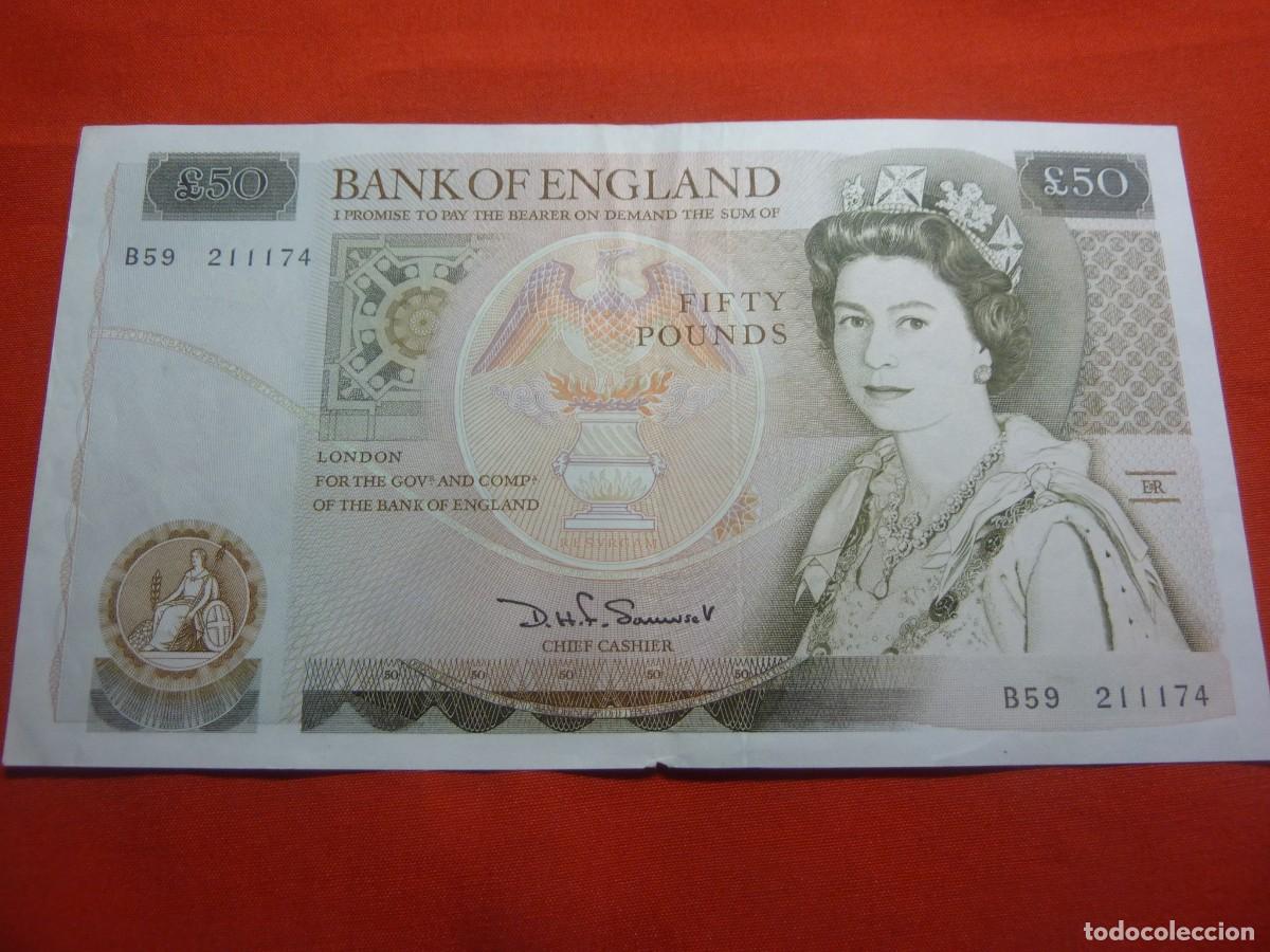 Billetes extranjeros: INGLATERRA 50 LIBRAS B/C