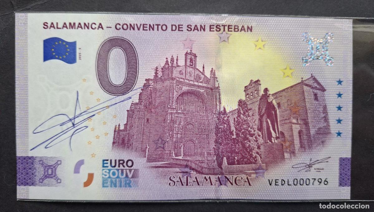 Billetes extranjeros: BILLETE 0 Euro Souvenir RICHARD FAILLE FIRMA ORIGINAL Espa&ntilde;a: VEDL 2025-5 SALAMANCA - SAN ESTEBAN