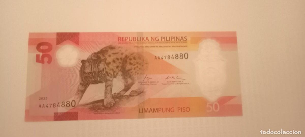 Billetes extranjeros: FILIPINAS 50 PISO 2025 P237 UNC #100