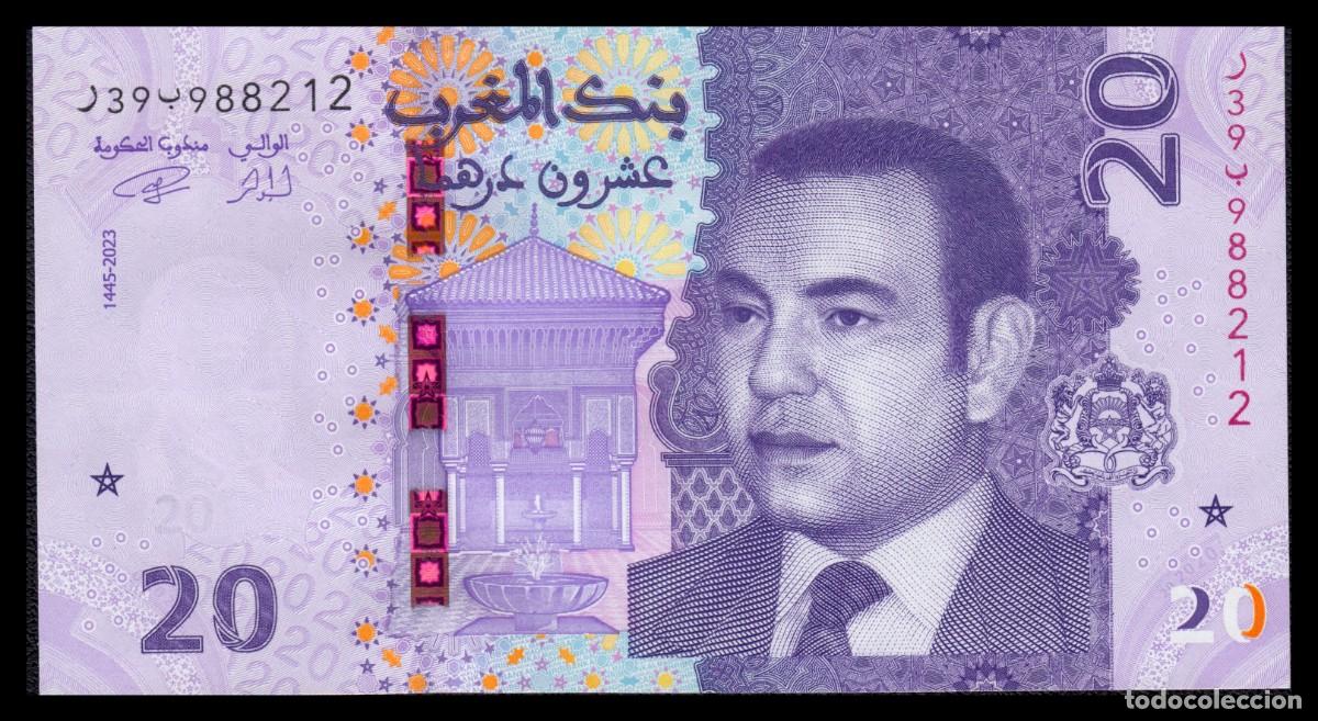 Billetes extranjeros: Marruecos 20 Dirhams 2023 Pick 79 SC - Foto 2