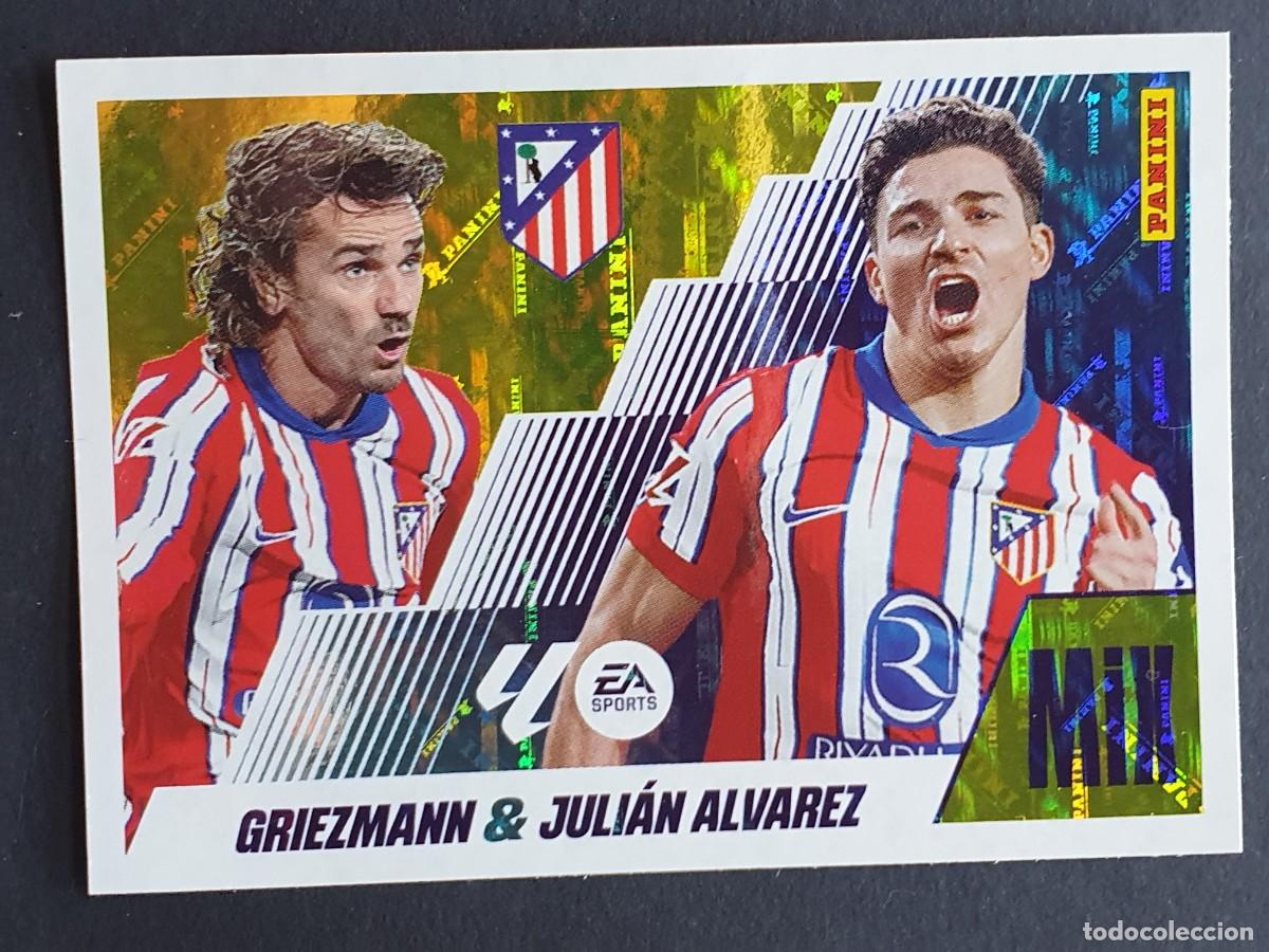Billetes extranjeros: MIX #10 GRIEZMANN / JULI&Aacute;N &Aacute;LVAREZ (Atl&eacute;tico Madrid) Panini ESTE La Liga 2025-26