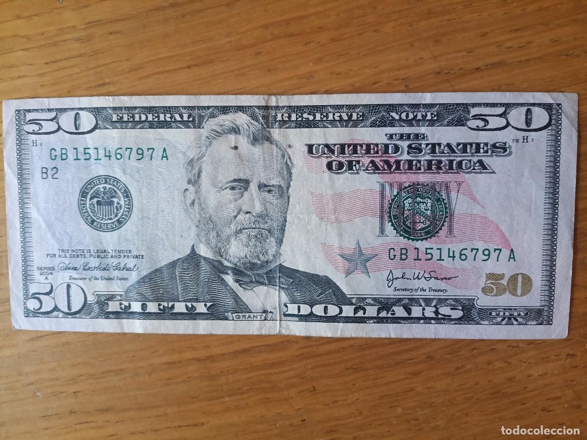 Billetes extranjeros: Estados Unidos. 50 dollars de 2004