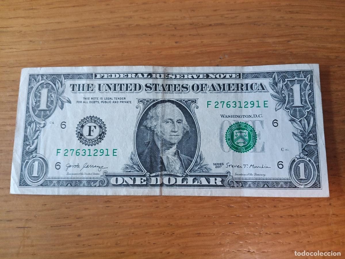 Billetes extranjeros: Estados Unidos. 1 dollar de 2017