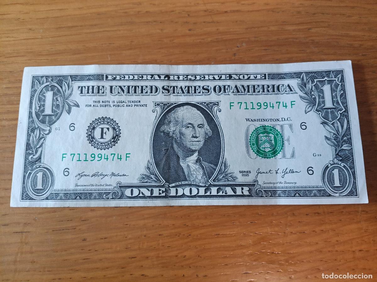 Billetes extranjeros: Estados Unidos. 1 dollar de 2021