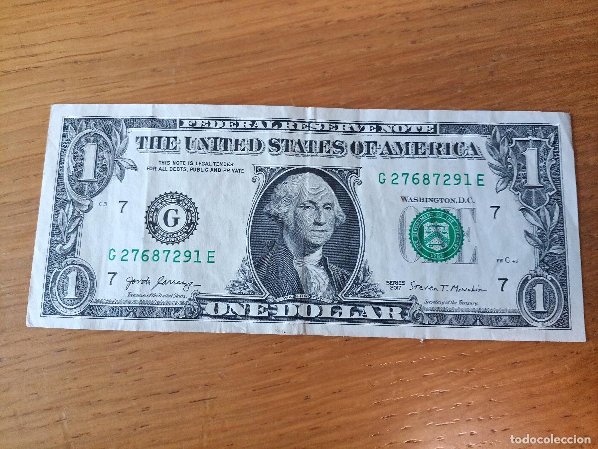 Billetes extranjeros: Estados Unidos. 1 dollar de 2017