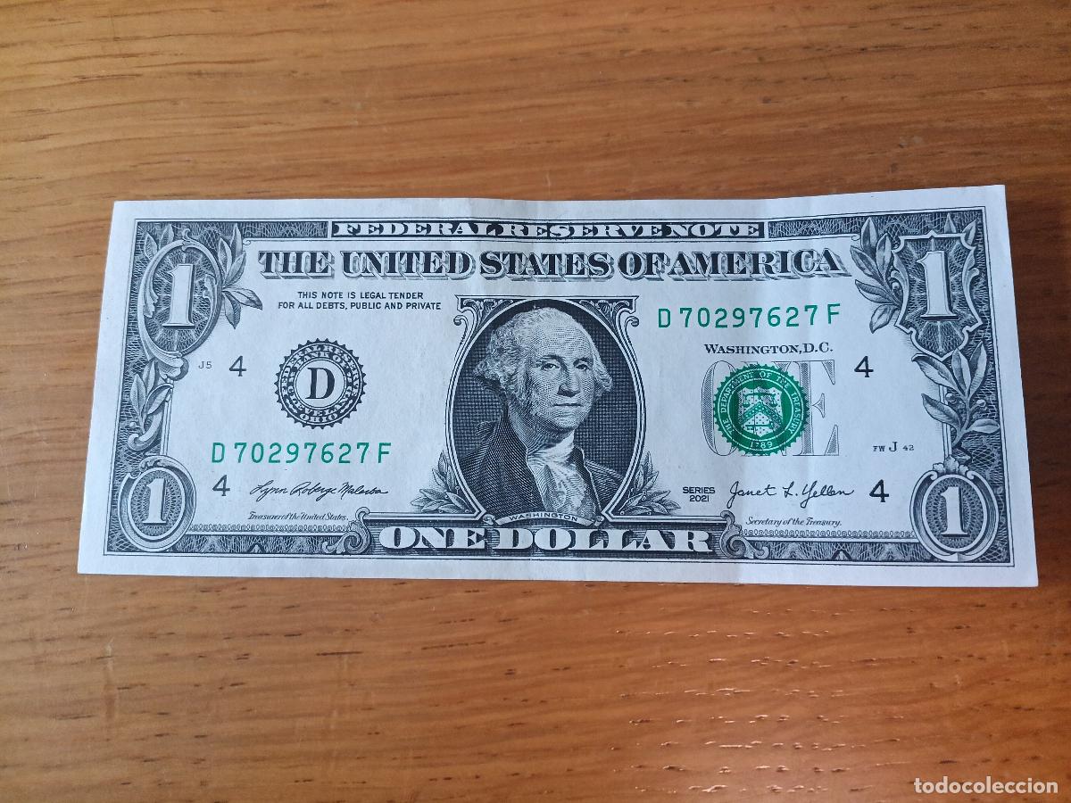 Billetes extranjeros: Estados Unidos. 1 dollar de 2021