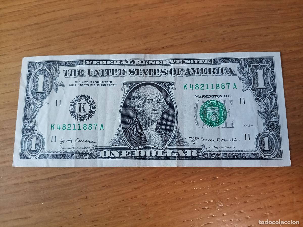 Billetes extranjeros: Estados Unidos. 1 dollar de 2017