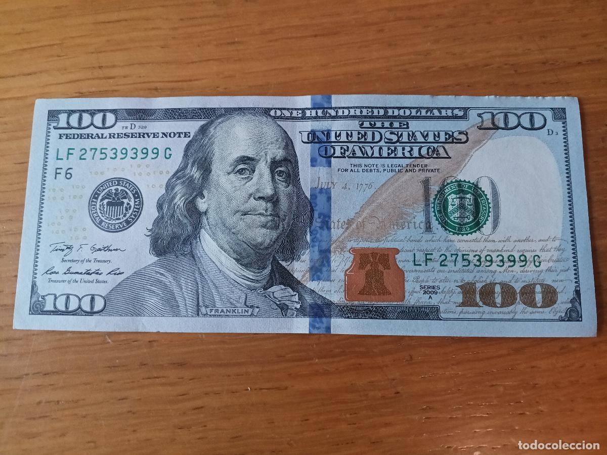 Billetes extranjeros: Estados Unidos. 100 dollars de 2009 EBC-