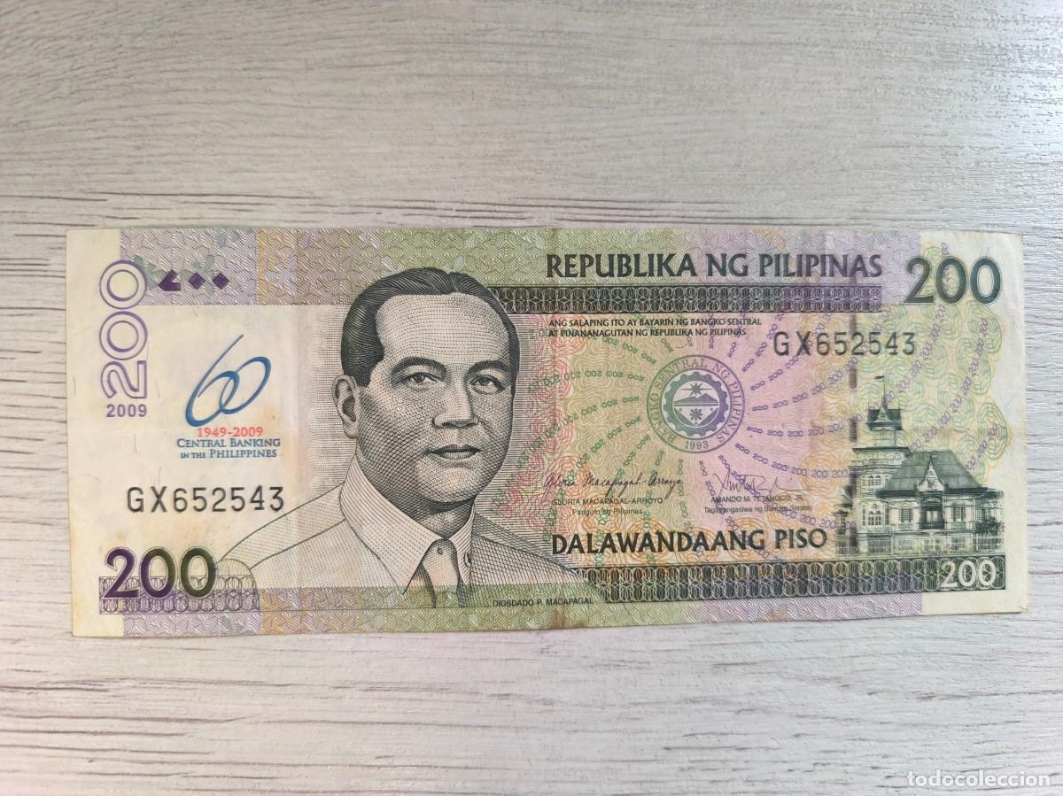 Billetes extranjeros: FILIPINAS 200 PESOS P 203 2009 USED USADO VF