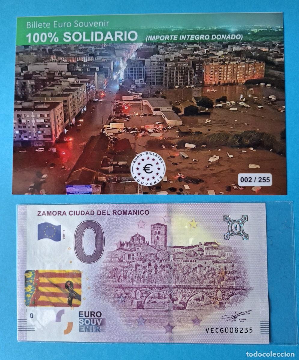 Billetes extranjeros: BILLETE 0 Euro Souvenir SELLADO APOYO A VALENCIA Espa&ntilde;a: VECG 2019-1 ZAMORA CUIDAD DEL ROMANICO Foto