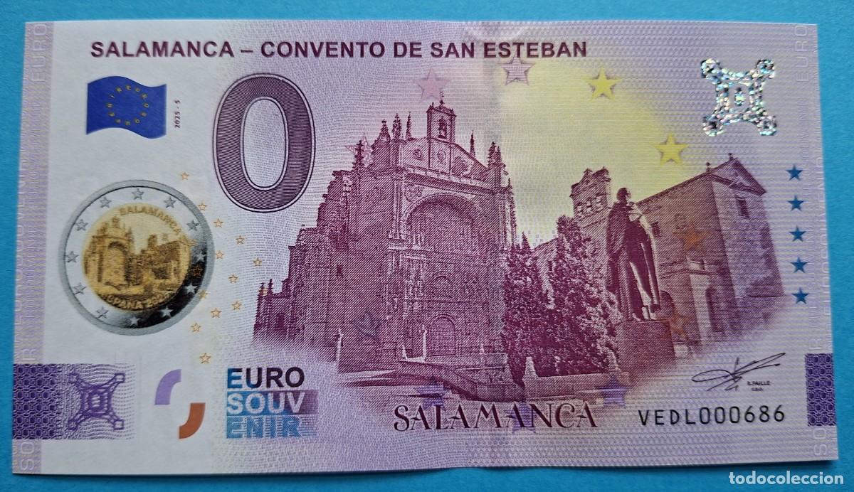Billetes extranjeros: BILLETE 0 Euro Souvenir Espa&ntilde;a: VEDL 2025-5 SALAMANCA - CONVENTO DE SAN ESTEBAN