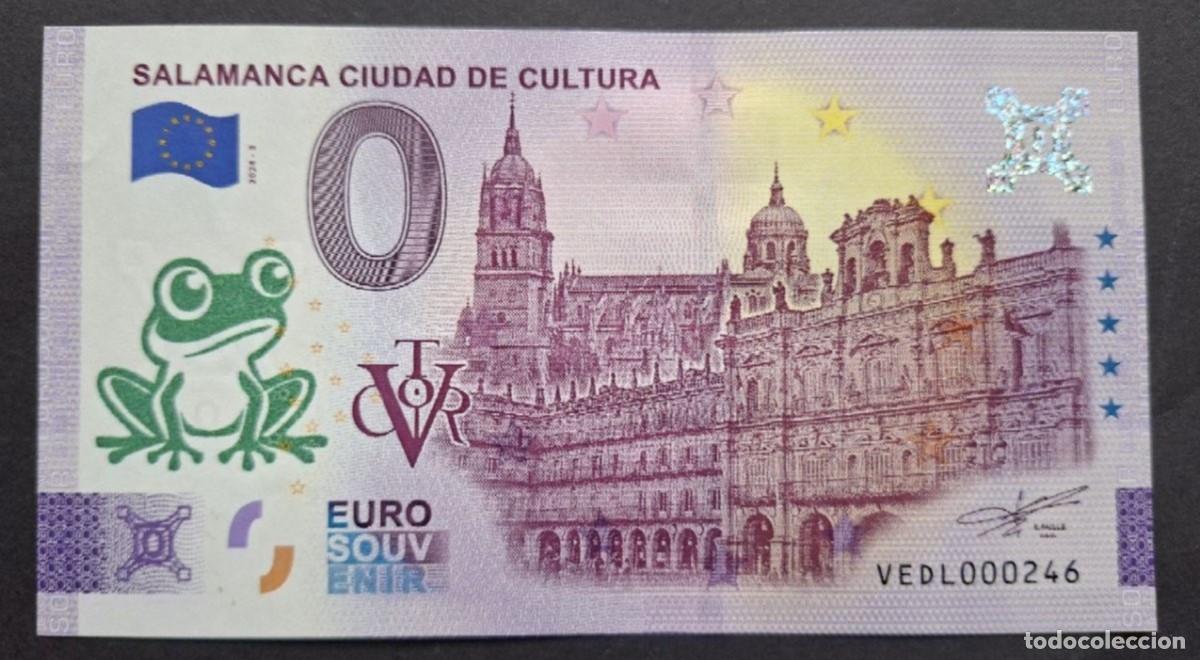Billetes extranjeros: BILLETE 0 Euro Souvenir SELLADO RANA Espa&ntilde;a: VEDL 2024-3 SALAMANCA CUIDAD DE CULTURA