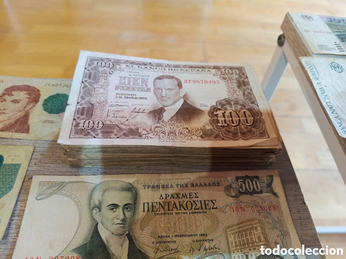 Billetes extranjeros: Lote de billetes antiguos - Foto 4
