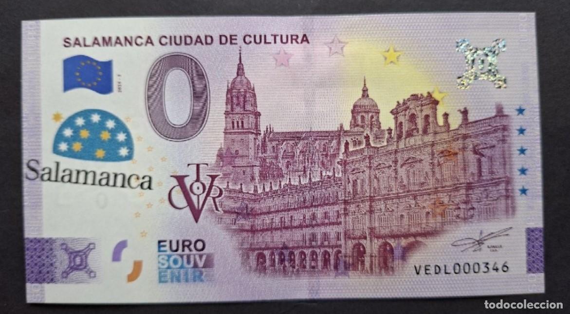 Billetes extranjeros: BILLETE 0 Euro Souvenir SELLADO DESPLAZADO Espa&ntilde;a: VEDL 2024-3 SALAMANCA CUIDAD DE CULTURA
