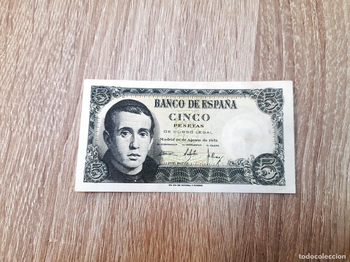 Billetes extranjeros: Billete de 5 Pesetas 1951 SC