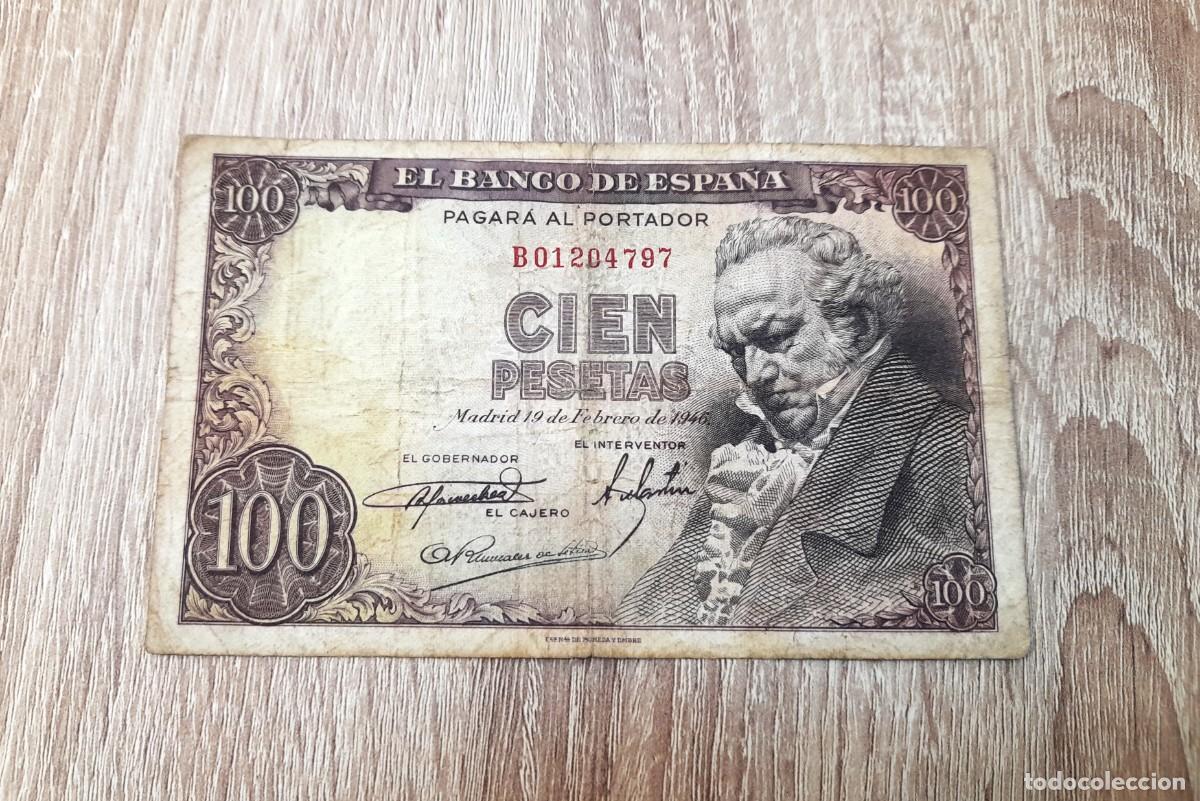 Billetes extranjeros: Billete de 100 Pesetas 1946