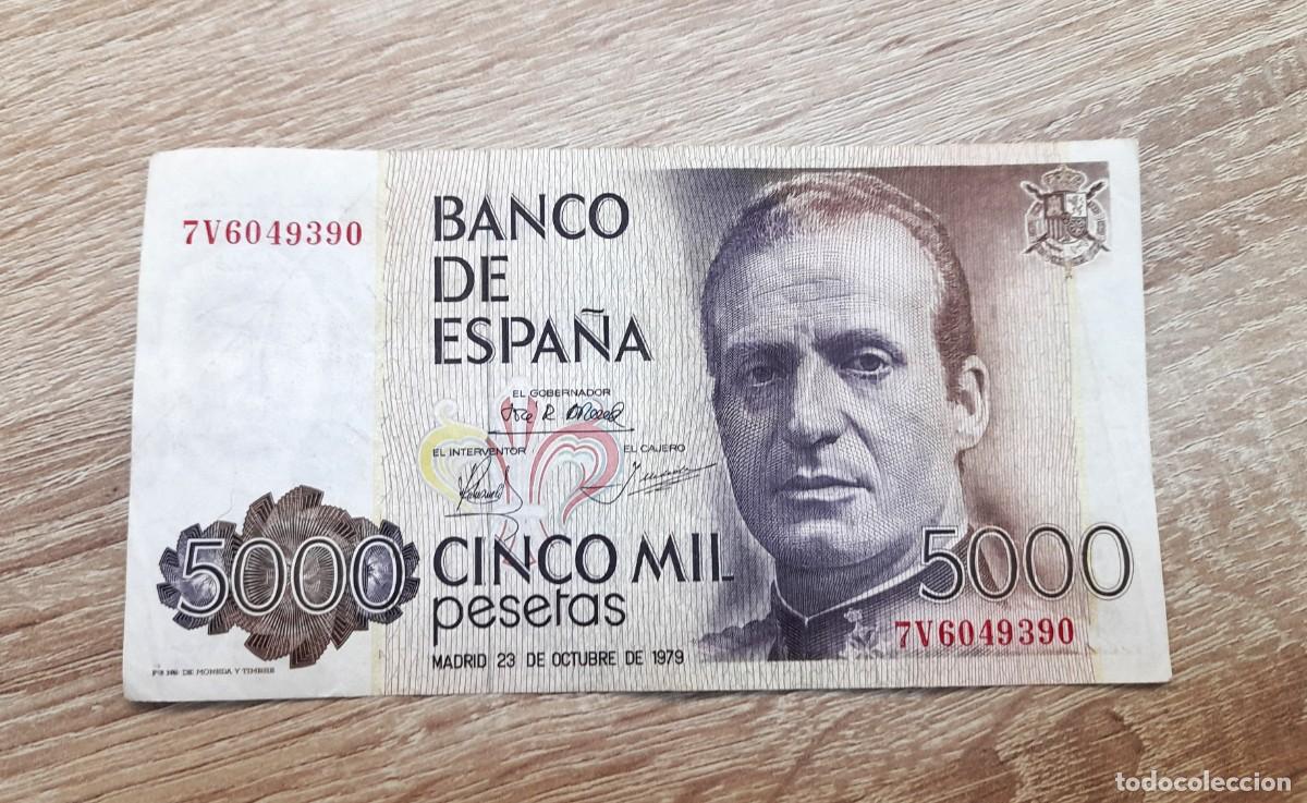 Billetes extranjeros: Billete de 5000 Pesetas 1979