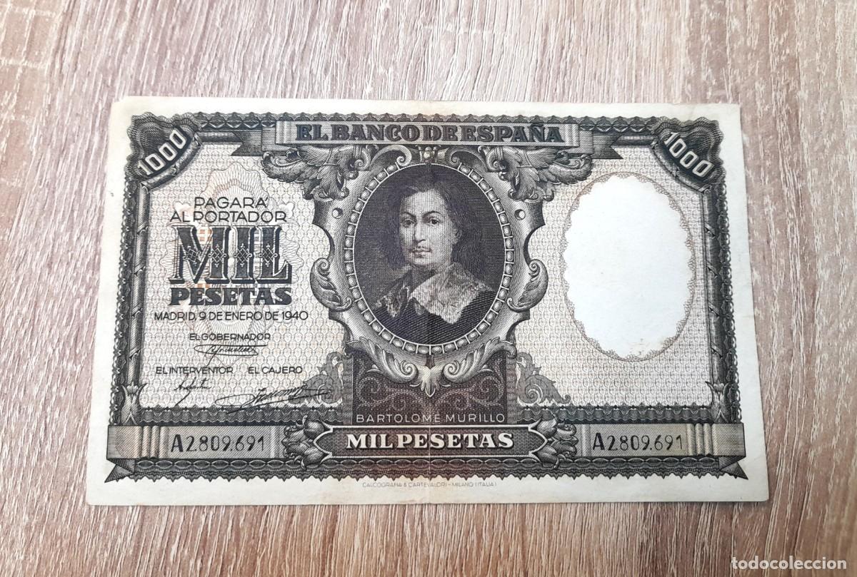 Billetes extranjeros: Billete de 1000 Pesetas 1940 serie A