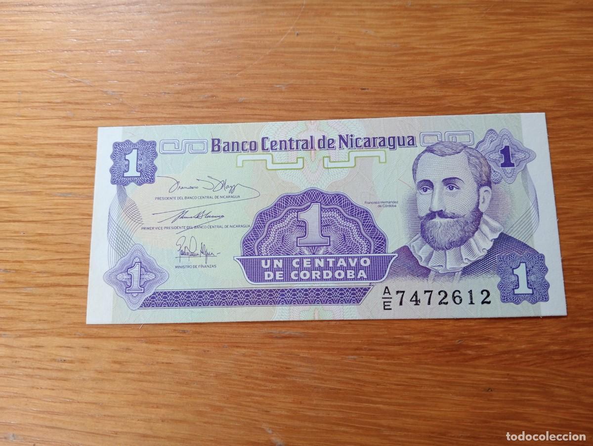 Banconote internazionali: BILLETE DE NICARAGUA. 1 CENTAVO DE C&Oacute;RDOBA. N.&ordm; SERIE: A/E 7472612. A&Ntilde;O 1991. PICK 167. SIN CIRCULAR