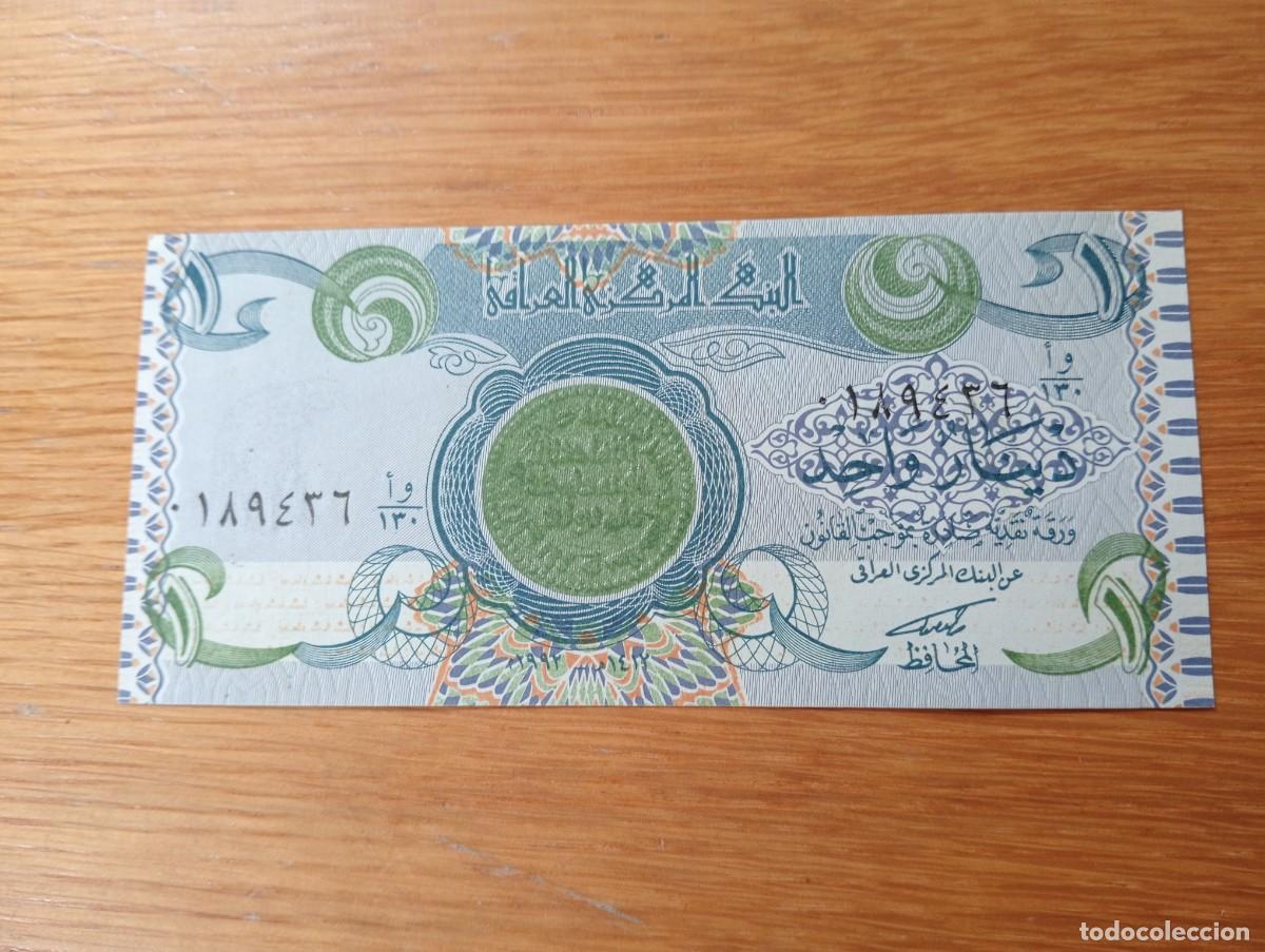 Billetes extranjeros: BILLETE DE EMERGENCIA DE IRAK. 1 DINAR. N.&ordm; SERIE: 0189436. A&Ntilde;O 1992. PICK 79. SIN CIRCULAR.