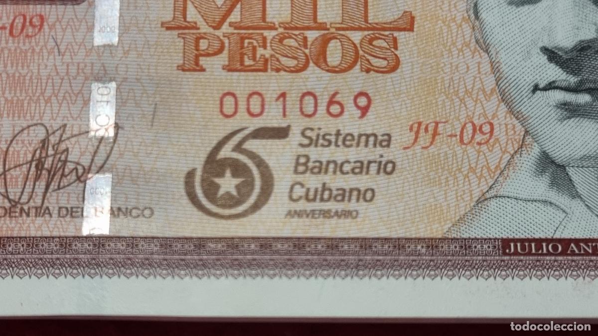 Billetes extranjeros: 1 BILLETE 1000 PESOS CUBA 2025 CONMEMORATIVO 65 ANIVERSARIO SISTEMA BANCARIO SIN CIRCULAR ORIGINAL K