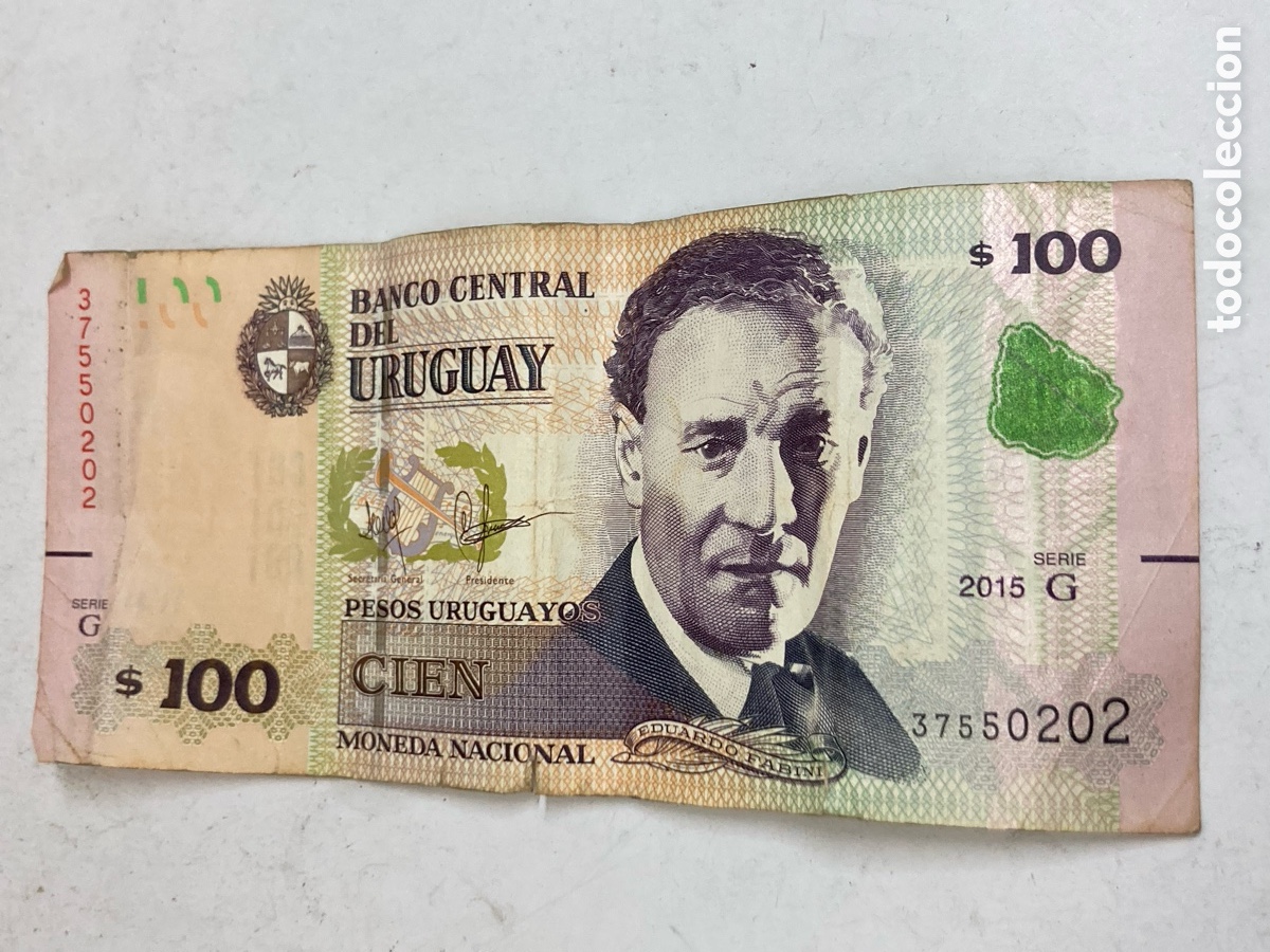 Billetes extranjeros: Billete 100 Pesos Uruguayos