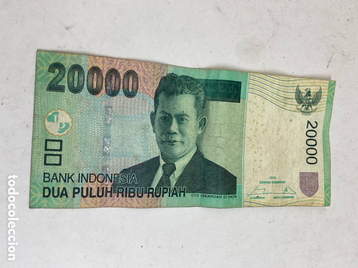 Internationale Banknoten: Billete 2000 Rupias Indonesia