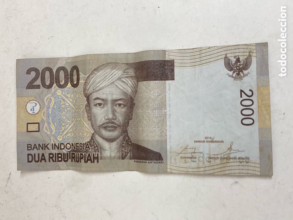 Internationale Banknoten: Billete 2000 rupias Indonesia