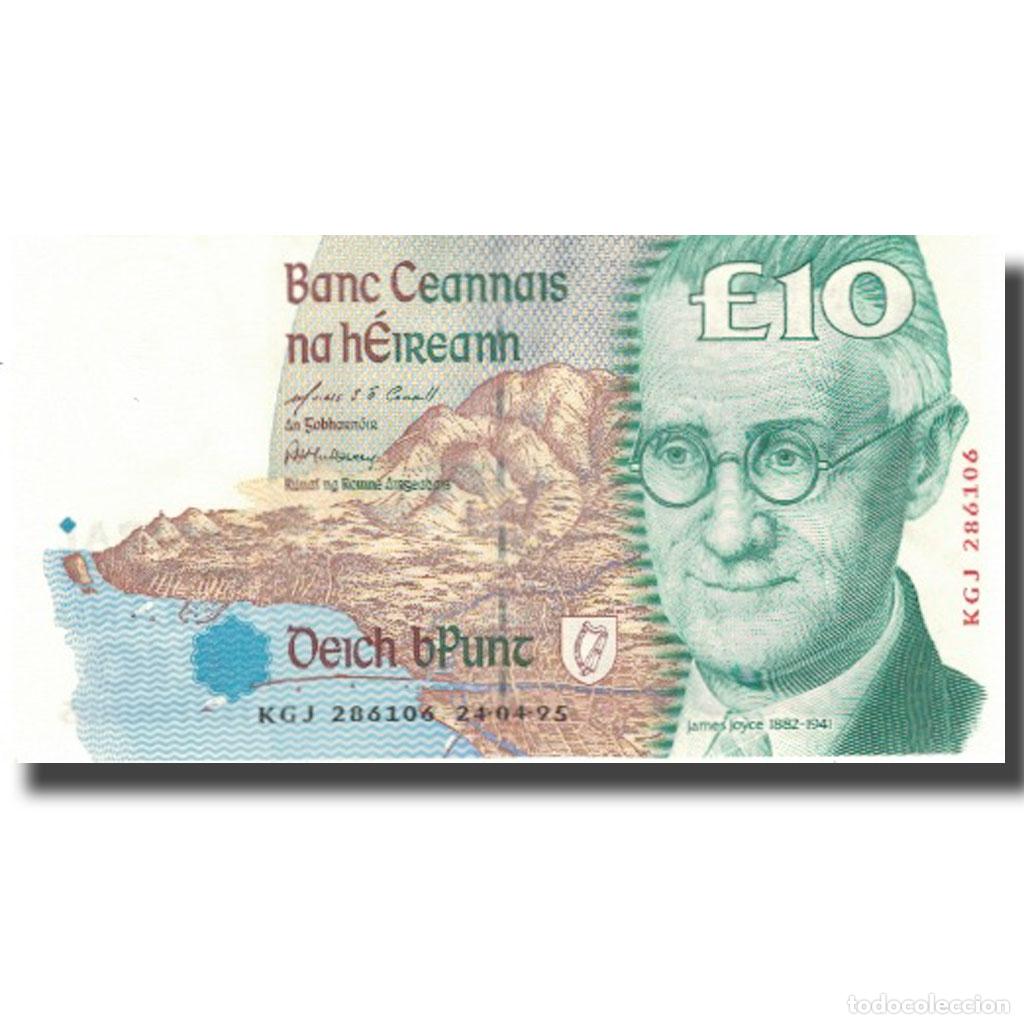 Billetes extranjeros: [#578568] Billete, 10 Pounds, Undated (1993-99), Irlanda - Rep&uacute;blica, KM:76b, EBC+