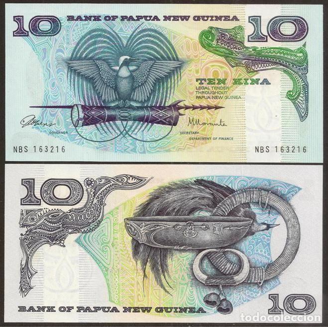 Billetes extranjeros: PAPUA NUEVA GUINEA. 10 Kina (1985). Pick 7. Firma 1. S/C.
