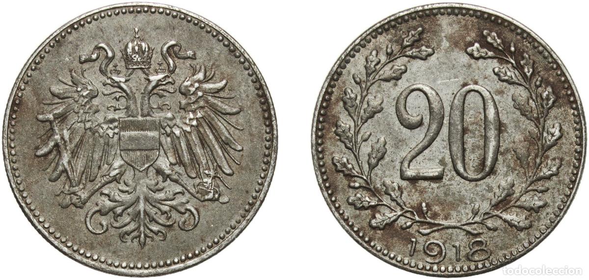 Billetes extranjeros: Austria Austro-Hungarian Empire 1918 20 Heller Iron (48985000) 3.33g UNC KM 2826 Sch&ouml;n 29