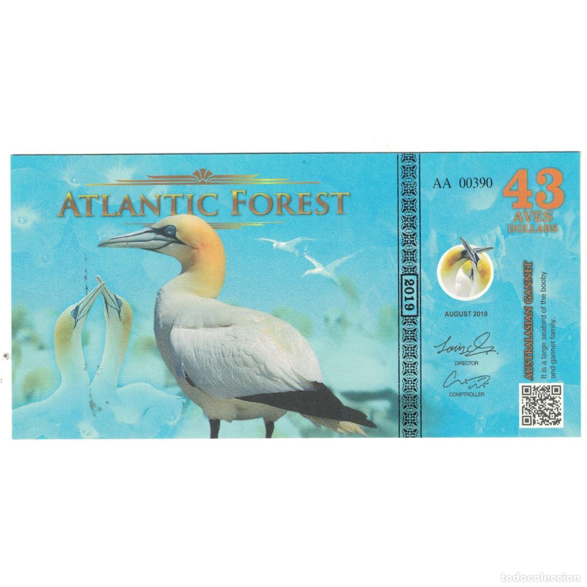 Billetes extranjeros: [#241497] Billete, Dollar, 2019, Brasil, 2019-08, ATLANTIC FOREST 43 DOLLARS, UNC