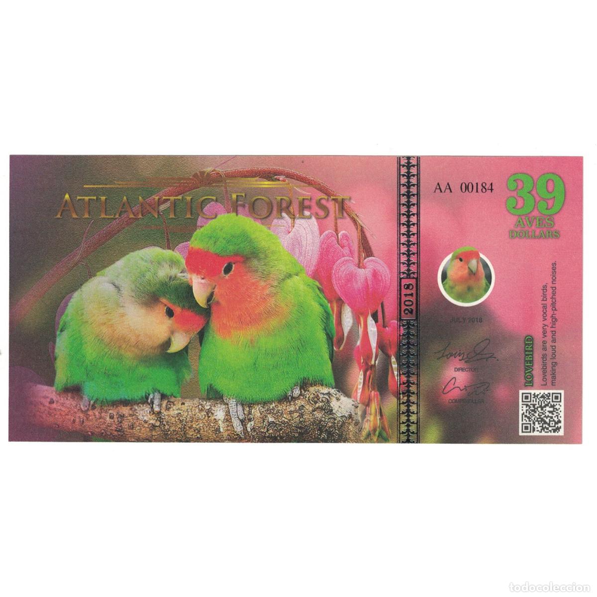 Billetes extranjeros: [#241461] Billete, Dollar, 2018, Brasil, 2018-07, ATLANTIC FOREST 39 DOLLARS, UNC