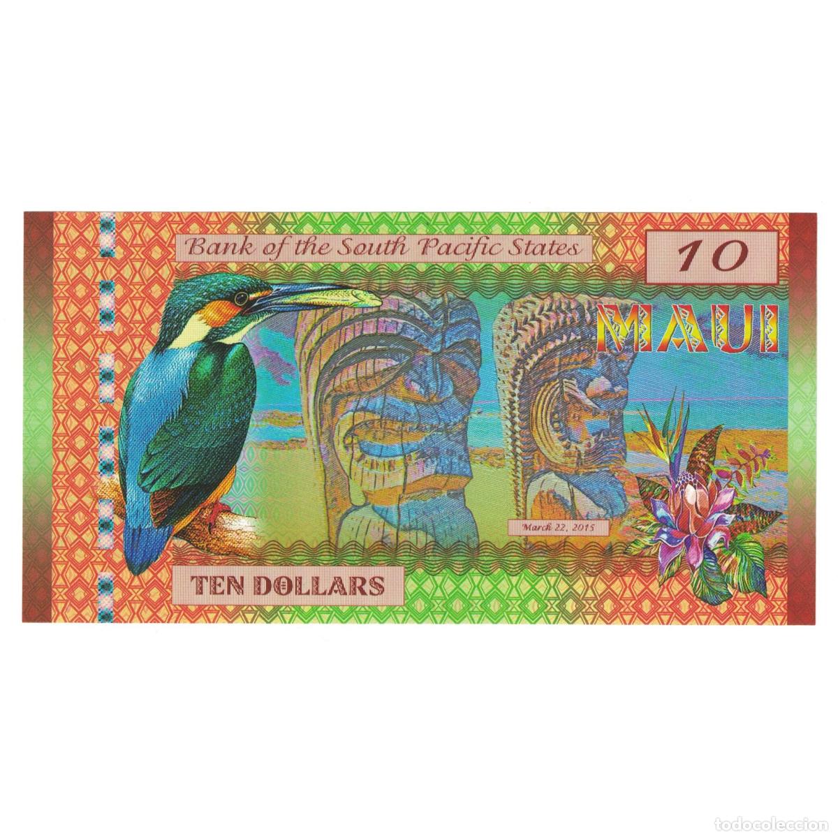 Billetes extranjeros: [#243564] Billete, 10 Dollars, 2015, Estados Unidos, 2015-03-22, MAUI PACIFIC STATES, UNC