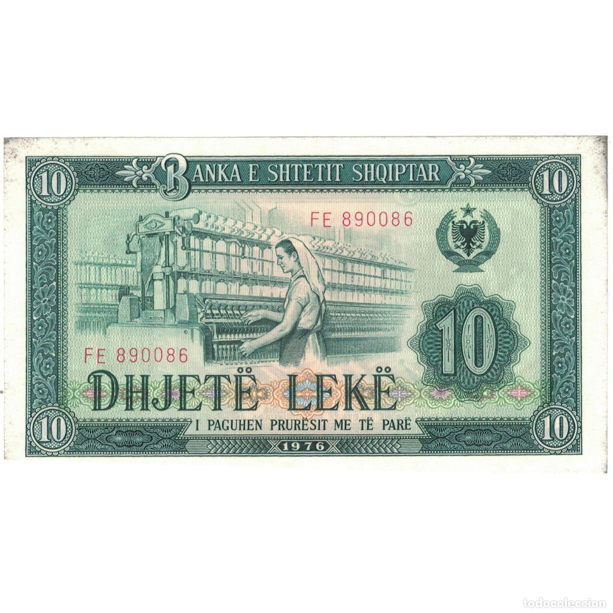 Billetes extranjeros: [#809312] Billete, 10 Lek&euml;, 1976, Albania, KM:43a, UNC