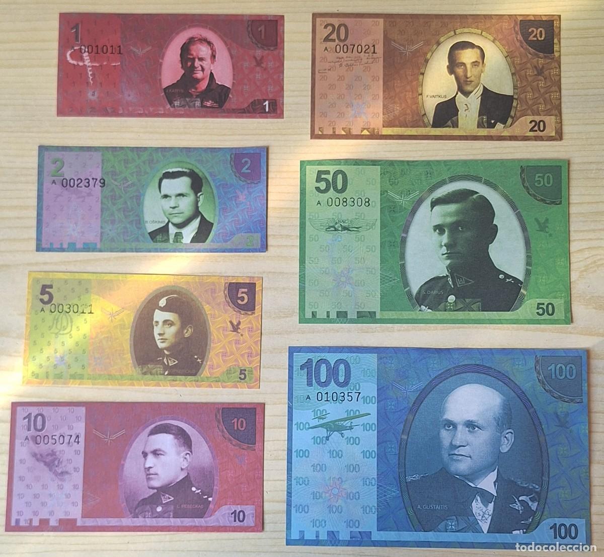 Billetes extranjeros: LITHUANIA NOTES FANTASIA 90TH ANNIVERSARY OF AIR NAVY
