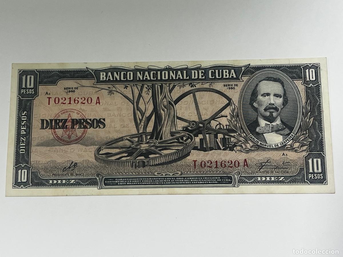Billetes extranjeros: CUBA. BILLETE DIEZ PESOS. CHE. 1960