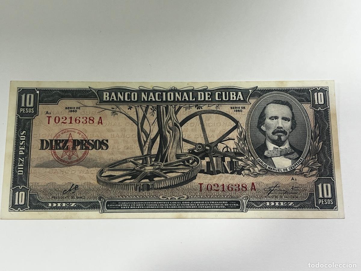 Billetes extranjeros: CUBA. BILLETE DIEZ PESOS. CHE. 1960