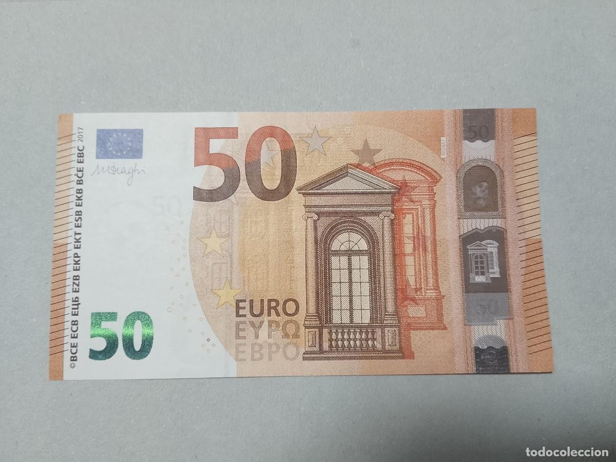 Billetes extranjeros: 50 EURO ALEMANIA (RC) R024A1 first platte, DRAGHI, aUNC