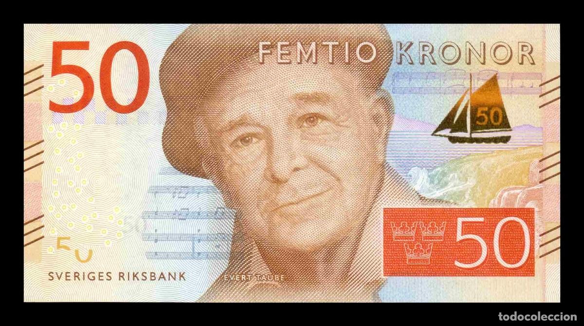 Billetes extranjeros: Suecia 50 Coronas Evert Taube 2015 Pick 70 Sc Unc