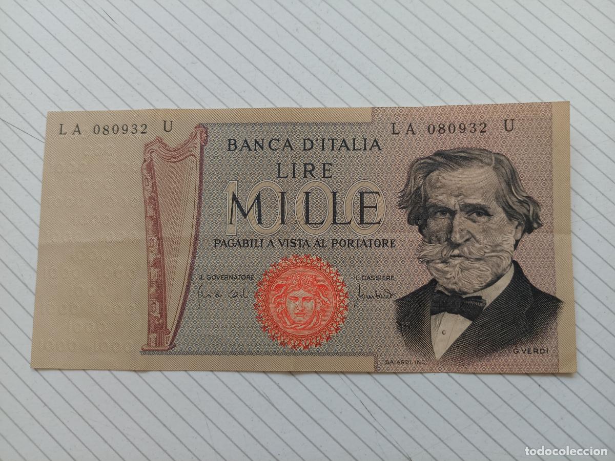 Billetes extranjeros: Italia. 1000 liras Verdi. MBC