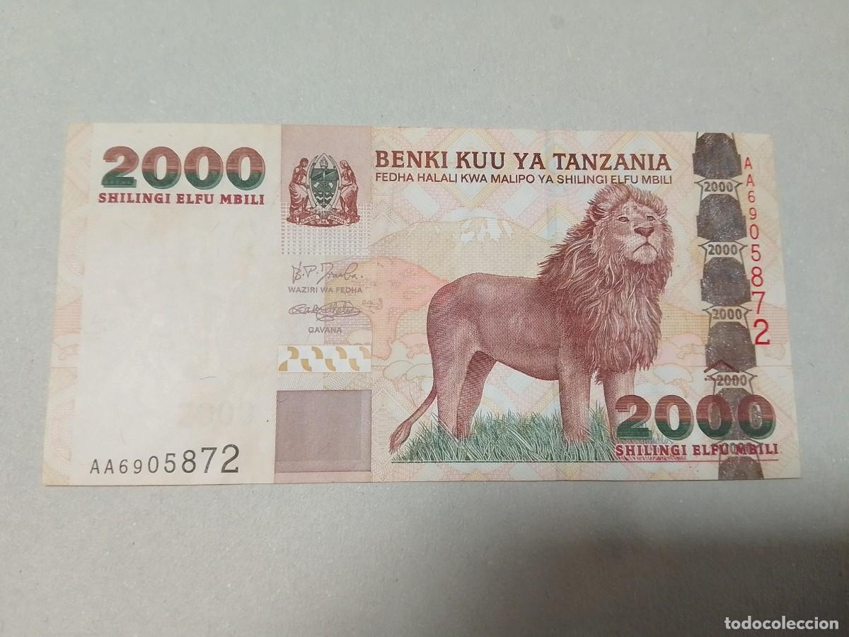 Billetes extranjeros: Billete Tanzania, 2000 schilingi, a&ntilde;o 2003, serie AA