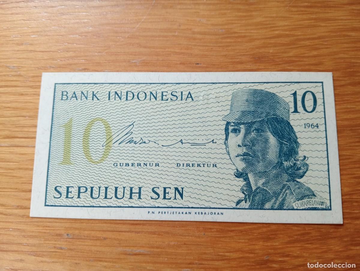 International Banknotes: BILLETE DE INDONESIA. 10 SEN. N.&ordm; SERIE: XEF042420. A&Ntilde;O 1964. PICK 92s. SIN CIRCULAR.