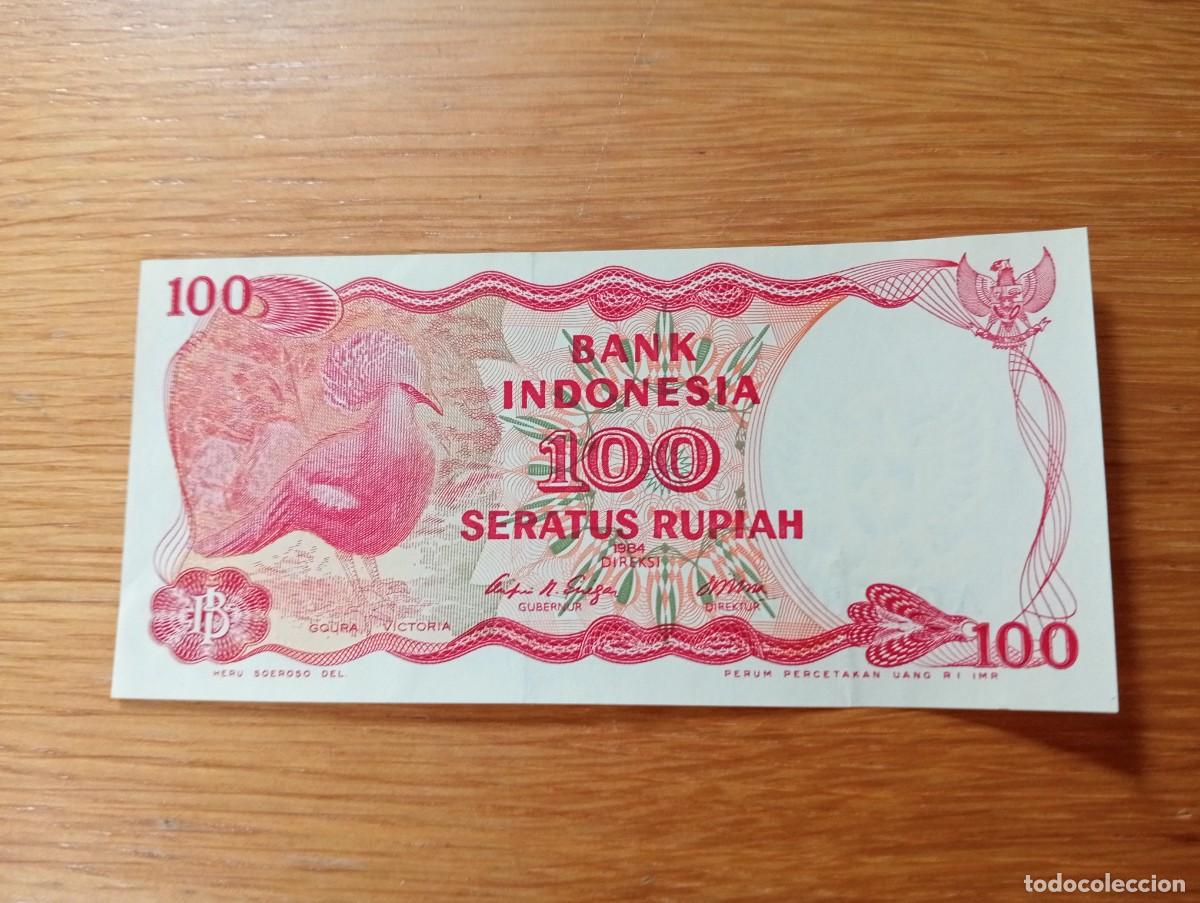 International Banknotes: BILLETE DE INDONESIA. 100 RUPIAS. N.&ordm; SERIE: ACS135499. A&Ntilde;O 1984. PICK 122. CIRCULADO, VER FOTOS.