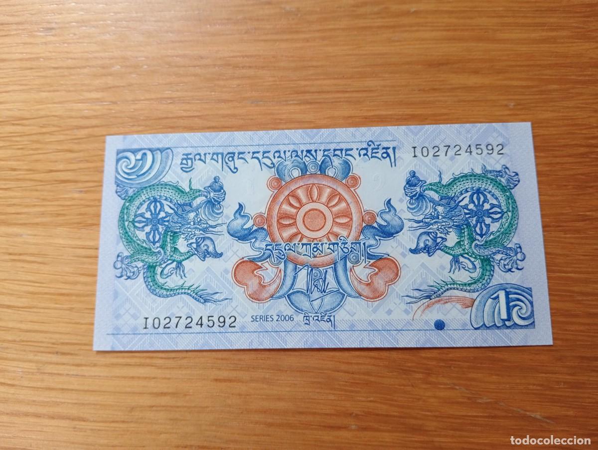 International Banknotes: BILLETE DE BHUT&Aacute;N. 1 NGULTRUM. N.&ordm; SERIE: IO2724592. A&Ntilde;O 2019 (SERIE 2006). PICK 27c. SIN CIRCULAR.